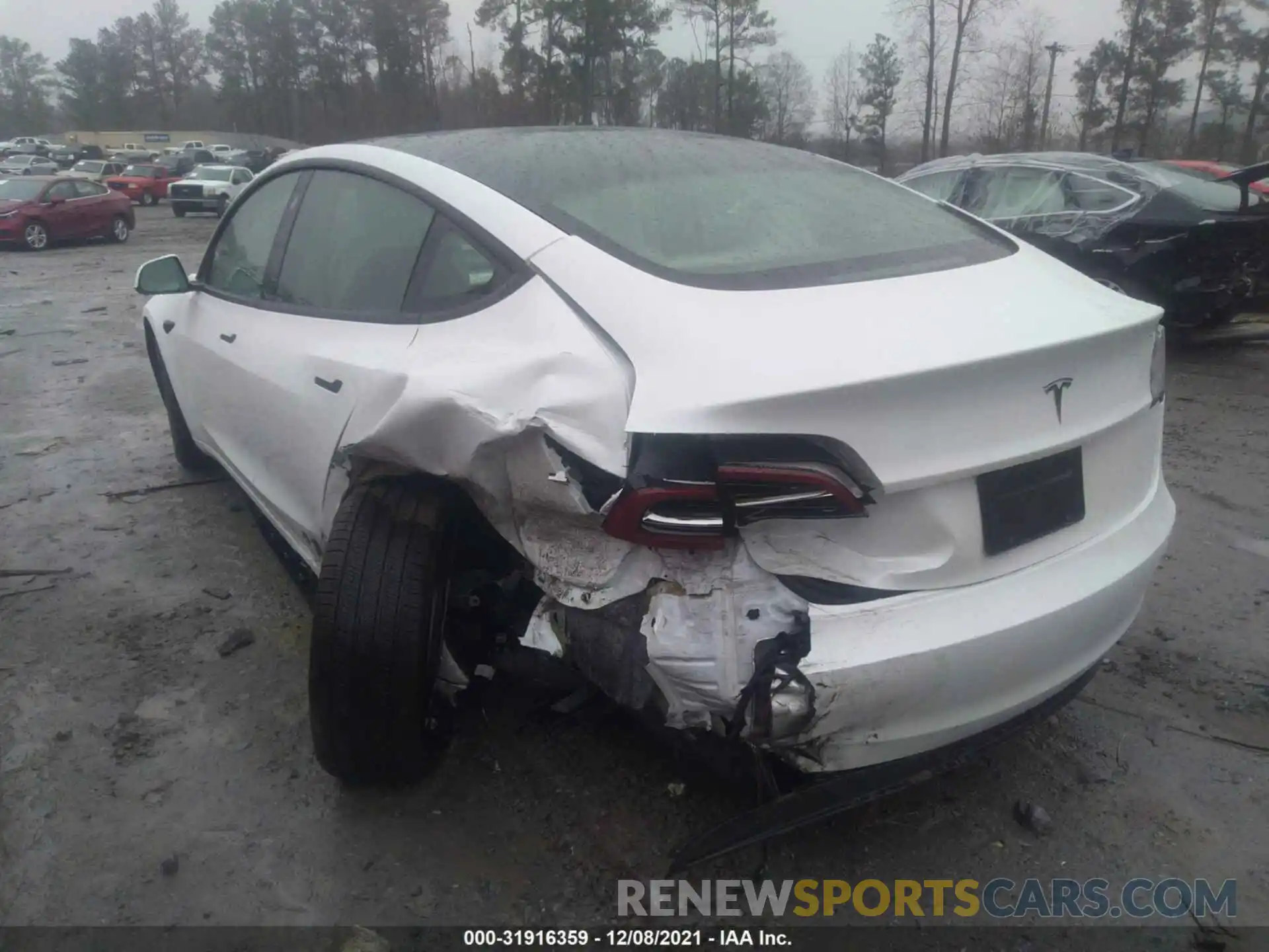 3 Photograph of a damaged car 5YJ3E1EA2MF987603 TESLA MODEL 3 2021