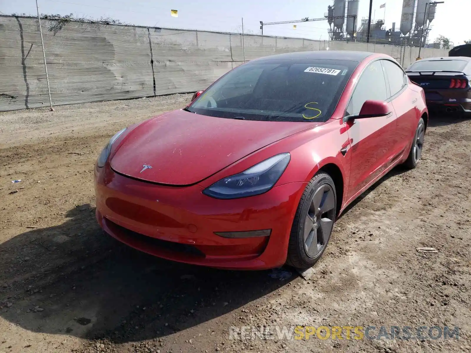 2 Photograph of a damaged car 5YJ3E1EA2MF998178 TESLA MODEL 3 2021