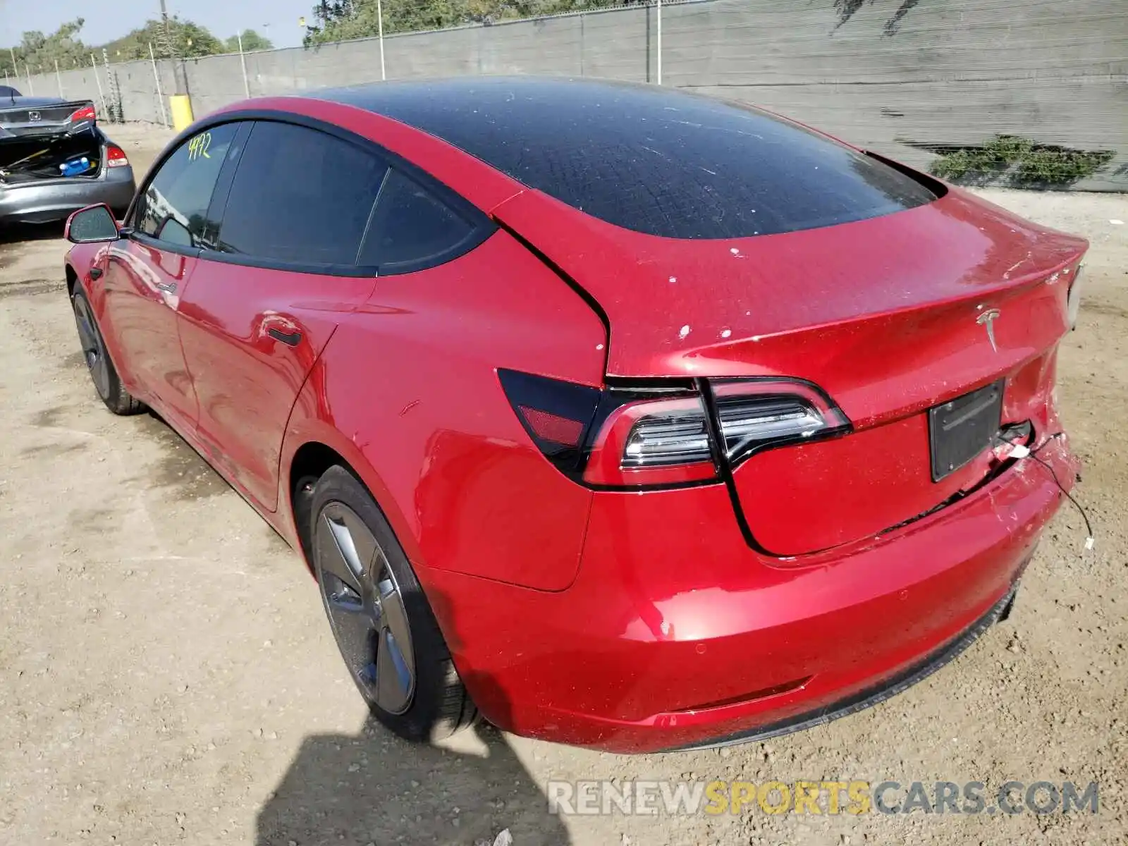 3 Photograph of a damaged car 5YJ3E1EA2MF998178 TESLA MODEL 3 2021