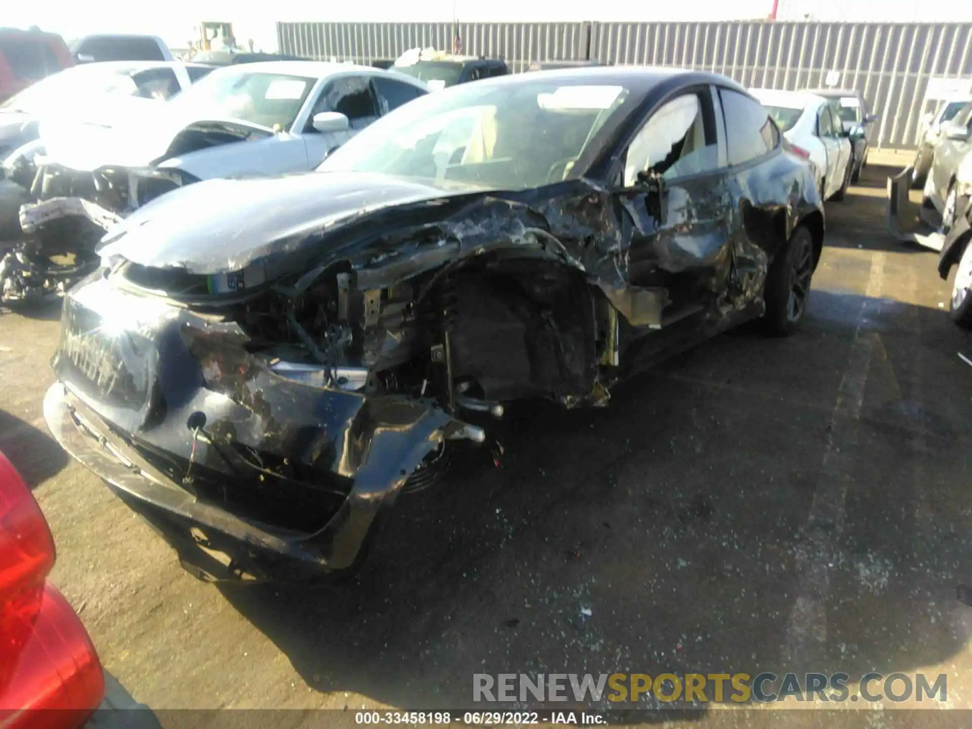 2 Photograph of a damaged car 5YJ3E1EA3MF006310 TESLA MODEL 3 2021