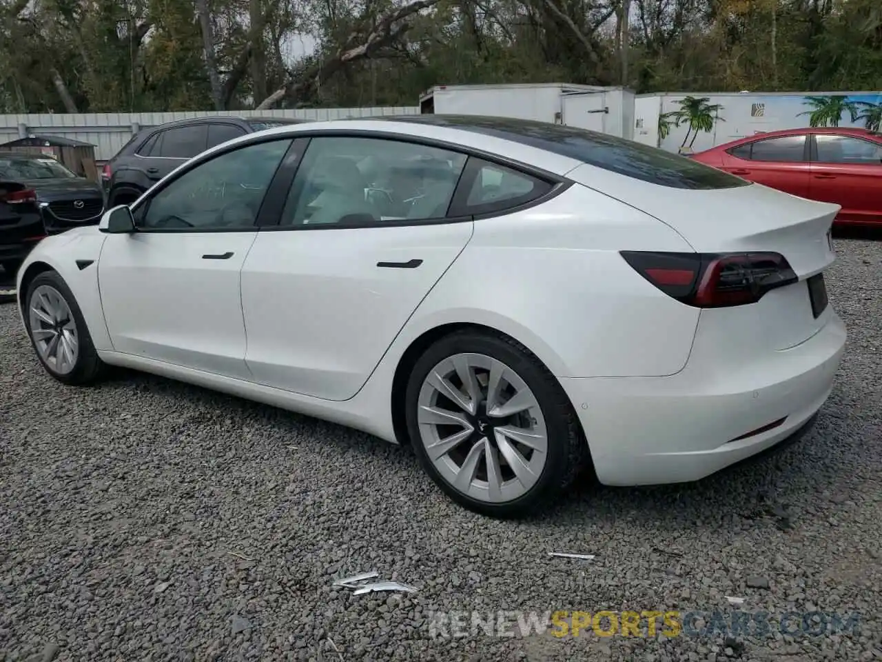 2 Photograph of a damaged car 5YJ3E1EA3MF019249 TESLA MODEL 3 2021