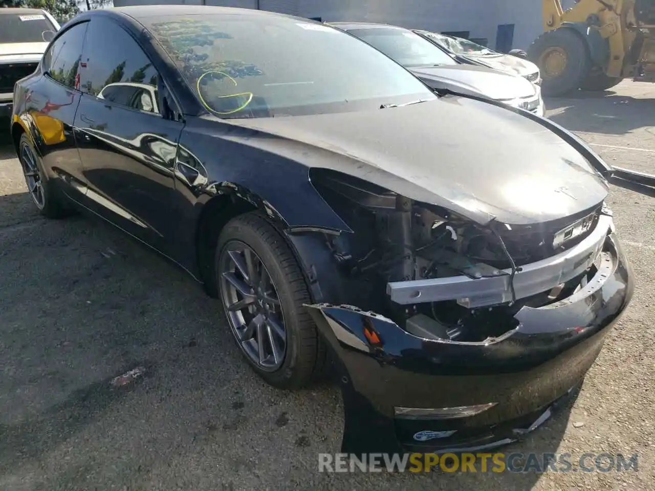 1 Photograph of a damaged car 5YJ3E1EA3MF022507 TESLA MODEL 3 2021