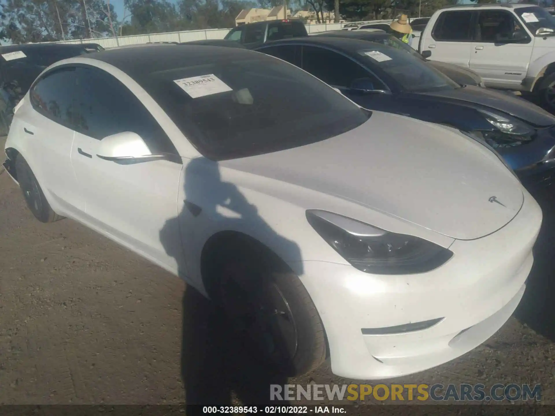 1 Фотография поврежденного автомобиля 5YJ3E1EA3MF029103 TESLA MODEL 3 2021