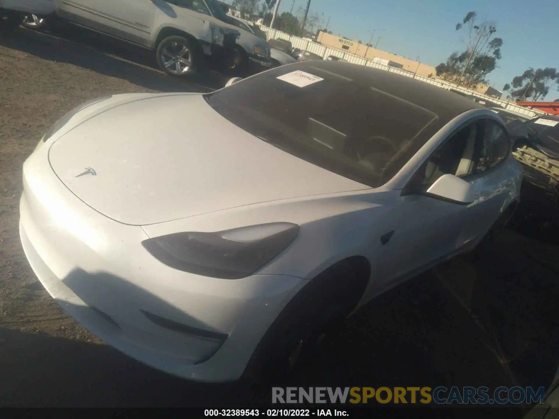 2 Photograph of a damaged car 5YJ3E1EA3MF029103 TESLA MODEL 3 2021