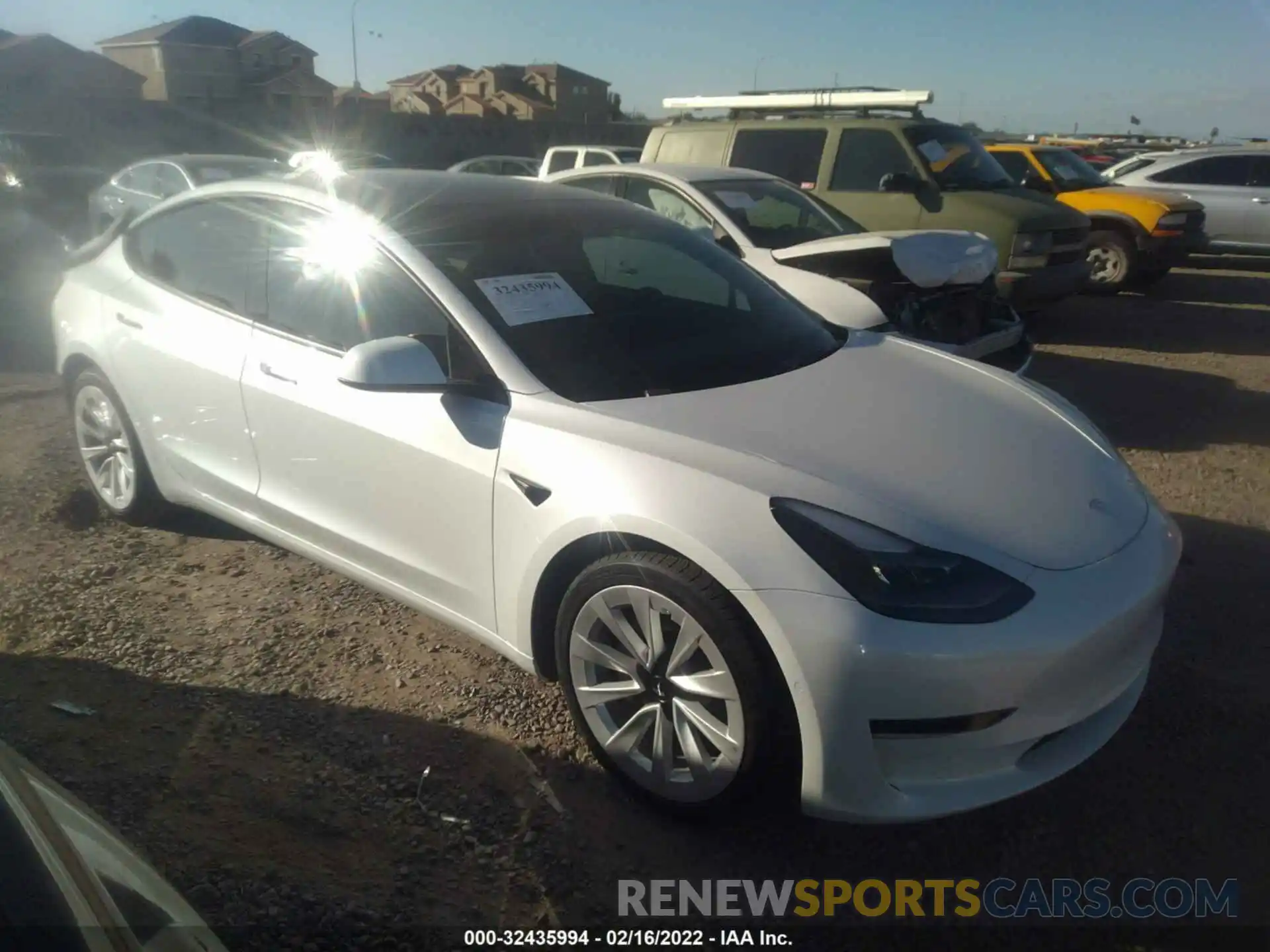 1 Фотография поврежденного автомобиля 5YJ3E1EA3MF053367 TESLA MODEL 3 2021