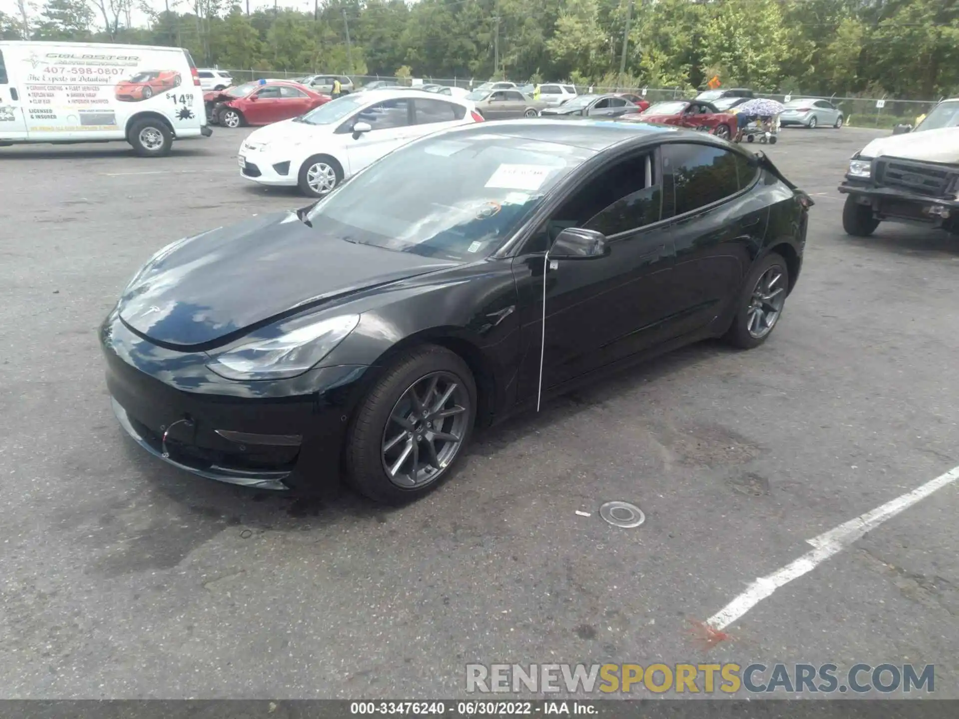 2 Фотография поврежденного автомобиля 5YJ3E1EA3MF058424 TESLA MODEL 3 2021