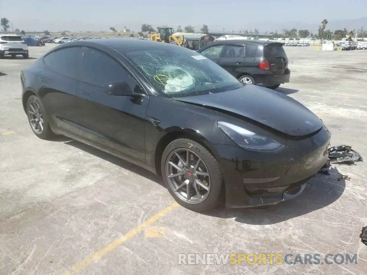 1 Фотография поврежденного автомобиля 5YJ3E1EA3MF066457 TESLA MODEL 3 2021