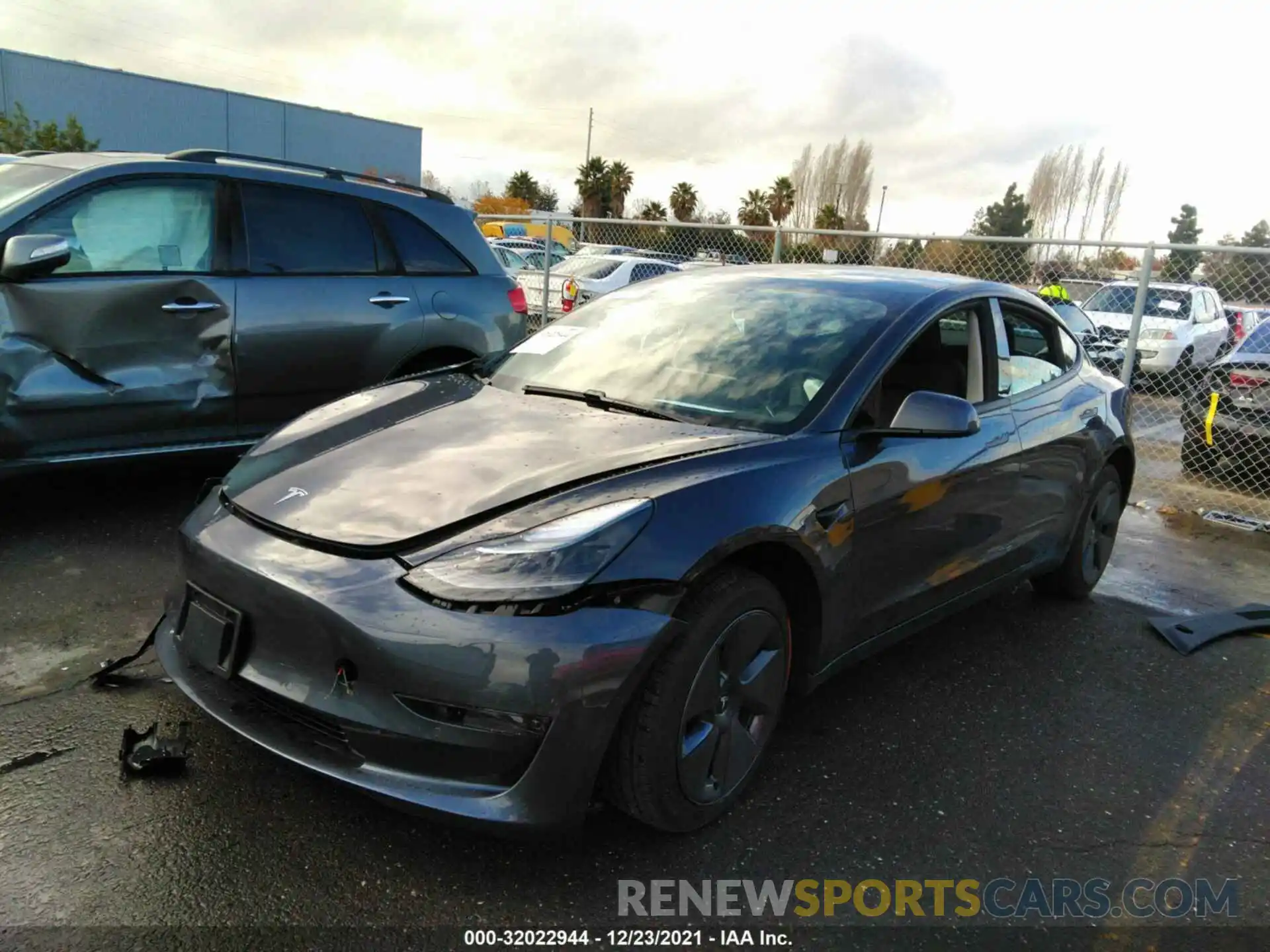 2 Фотография поврежденного автомобиля 5YJ3E1EA3MF070363 TESLA MODEL 3 2021