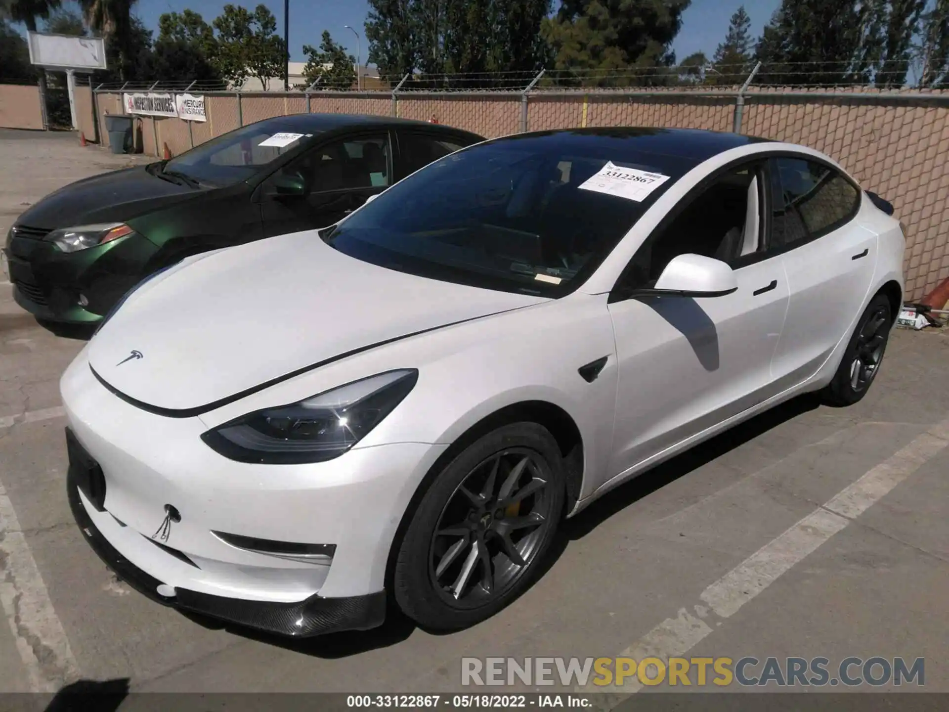 2 Фотография поврежденного автомобиля 5YJ3E1EA3MF076065 TESLA MODEL 3 2021