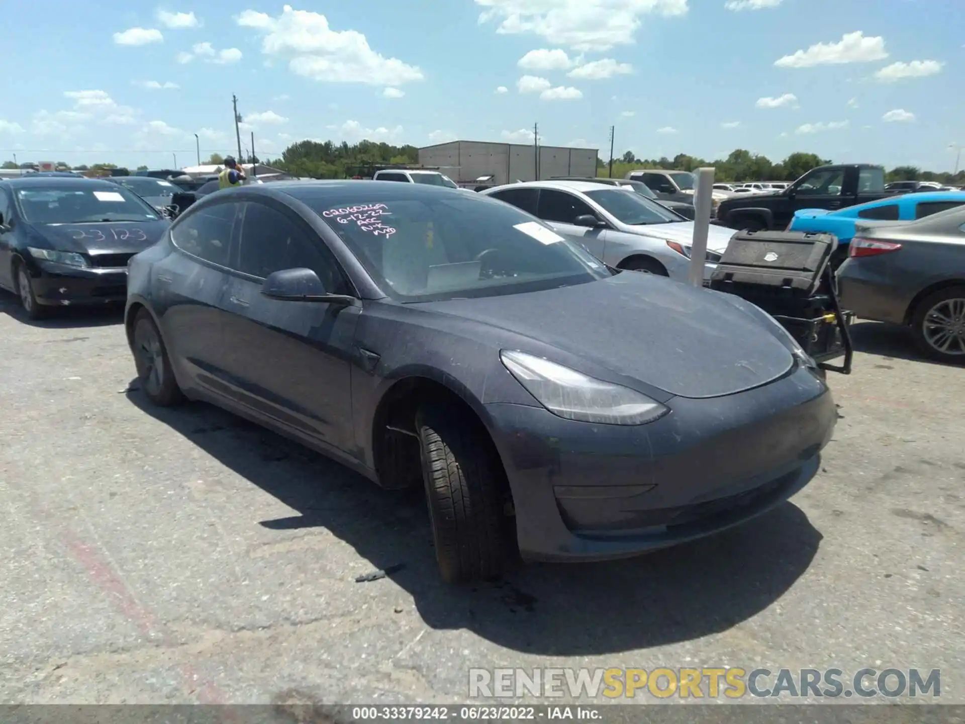 1 Photograph of a damaged car 5YJ3E1EA3MF084540 TESLA MODEL 3 2021