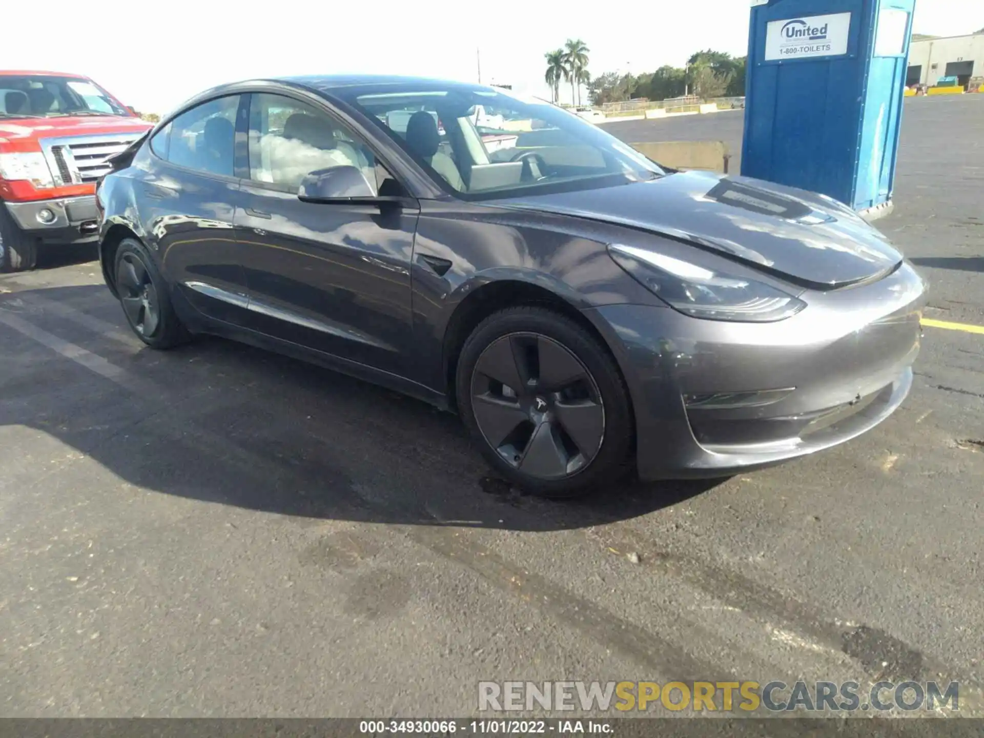 1 Фотография поврежденного автомобиля 5YJ3E1EA3MF086787 TESLA MODEL 3 2021