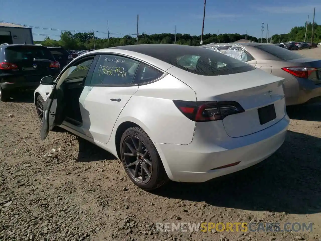 3 Photograph of a damaged car 5YJ3E1EA3MF087261 TESLA MODEL 3 2021