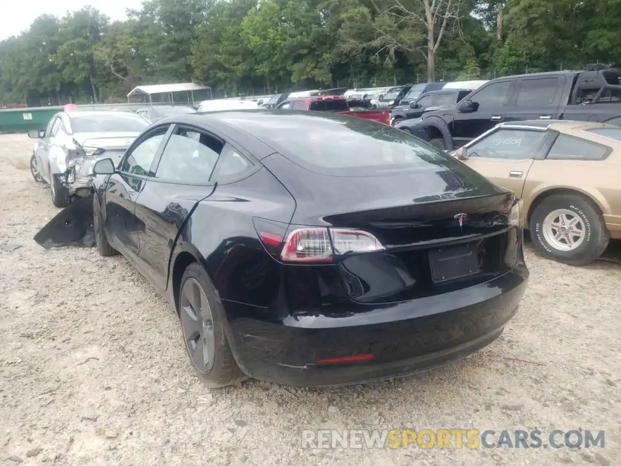 3 Photograph of a damaged car 5YJ3E1EA3MF090371 TESLA MODEL 3 2021