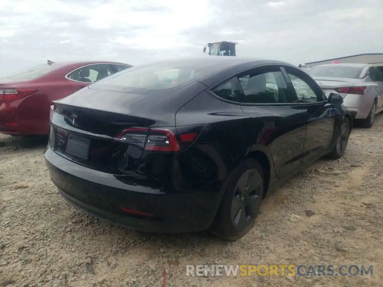 4 Фотография поврежденного автомобиля 5YJ3E1EA3MF090371 TESLA MODEL 3 2021