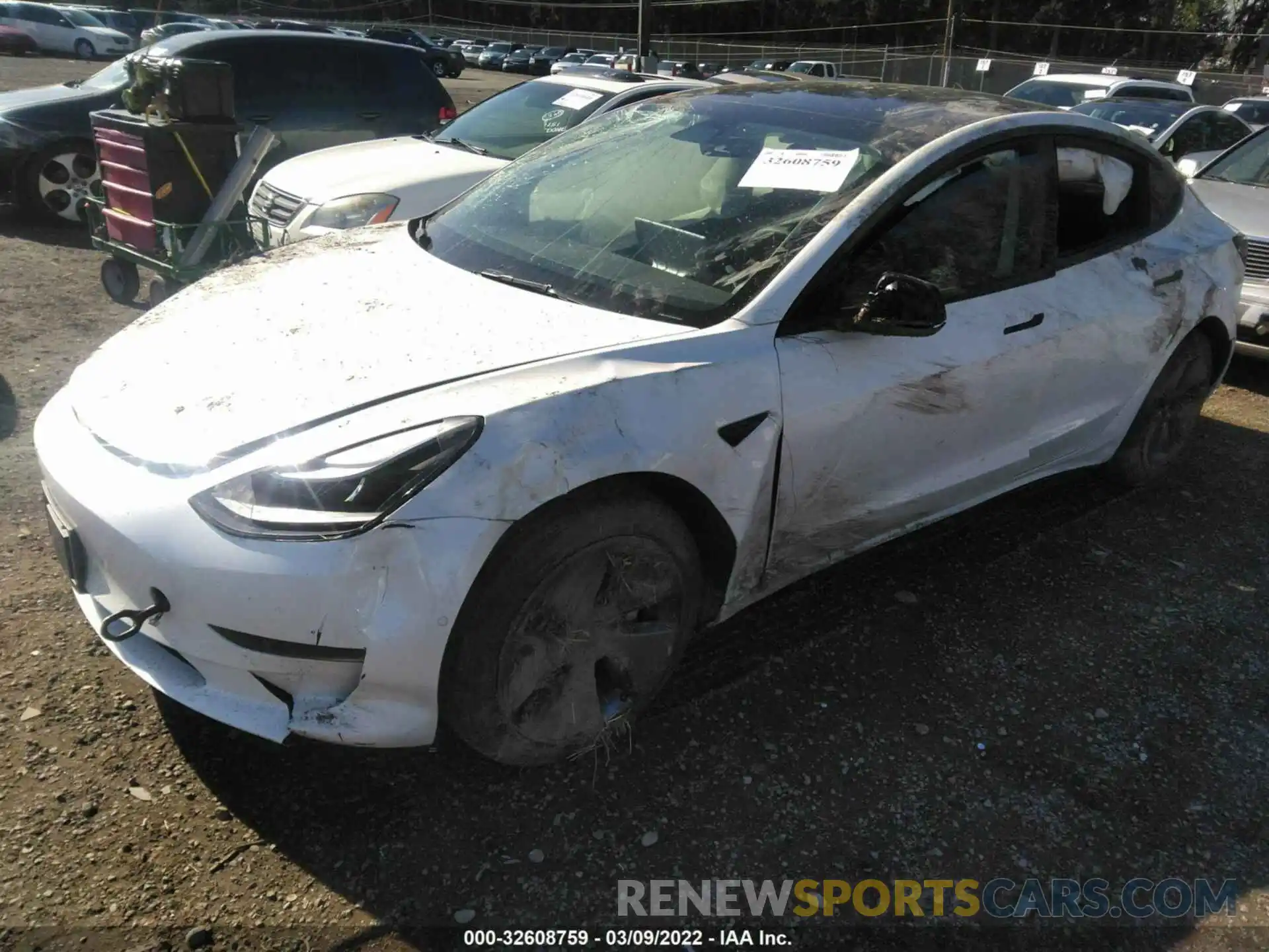 2 Фотография поврежденного автомобиля 5YJ3E1EA3MF091584 TESLA MODEL 3 2021