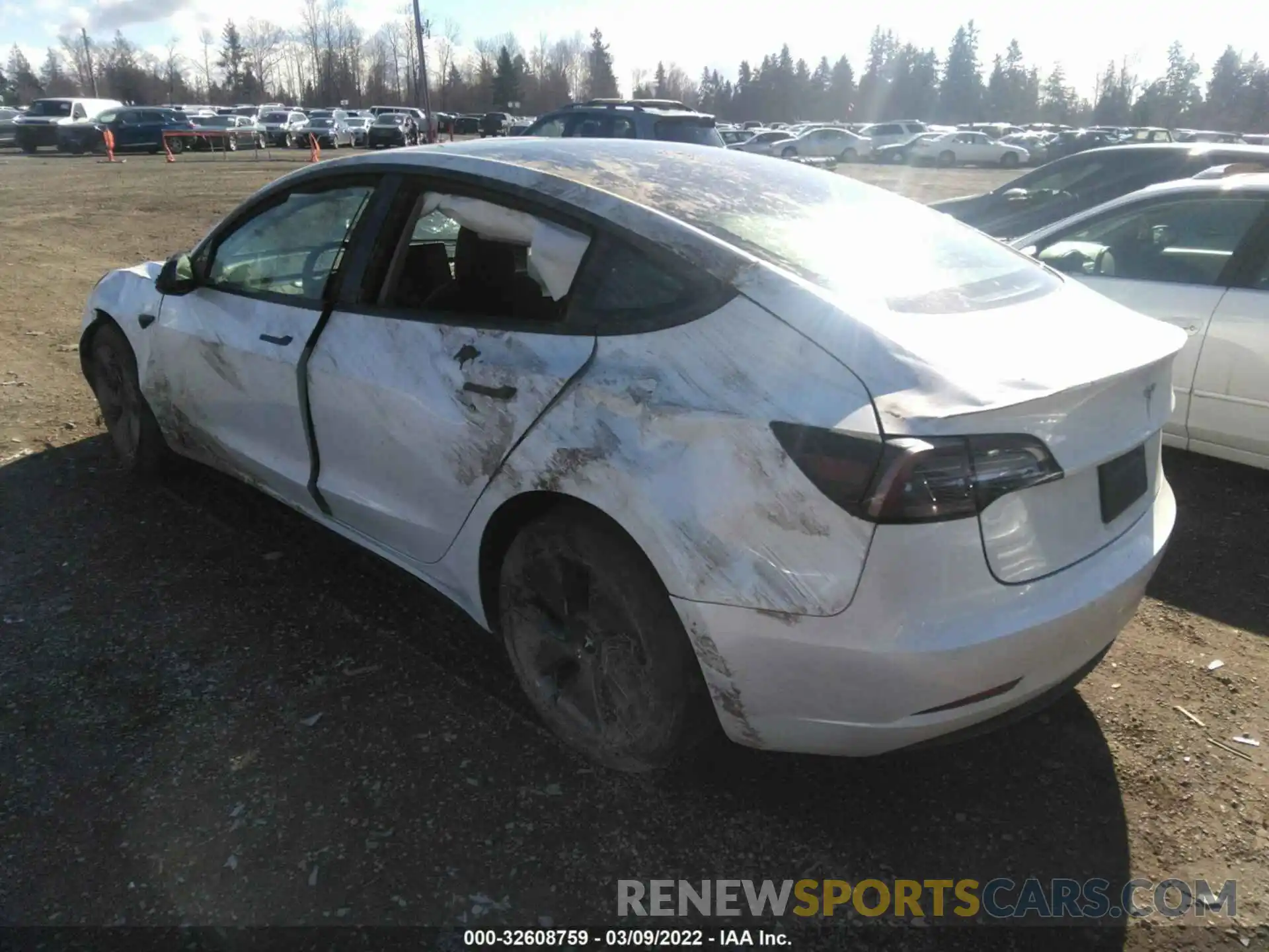 3 Photograph of a damaged car 5YJ3E1EA3MF091584 TESLA MODEL 3 2021