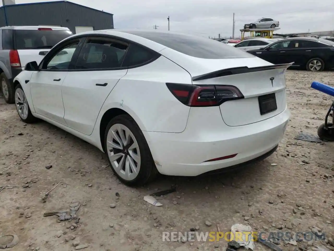 3 Photograph of a damaged car 5YJ3E1EA3MF849195 TESLA MODEL 3 2021