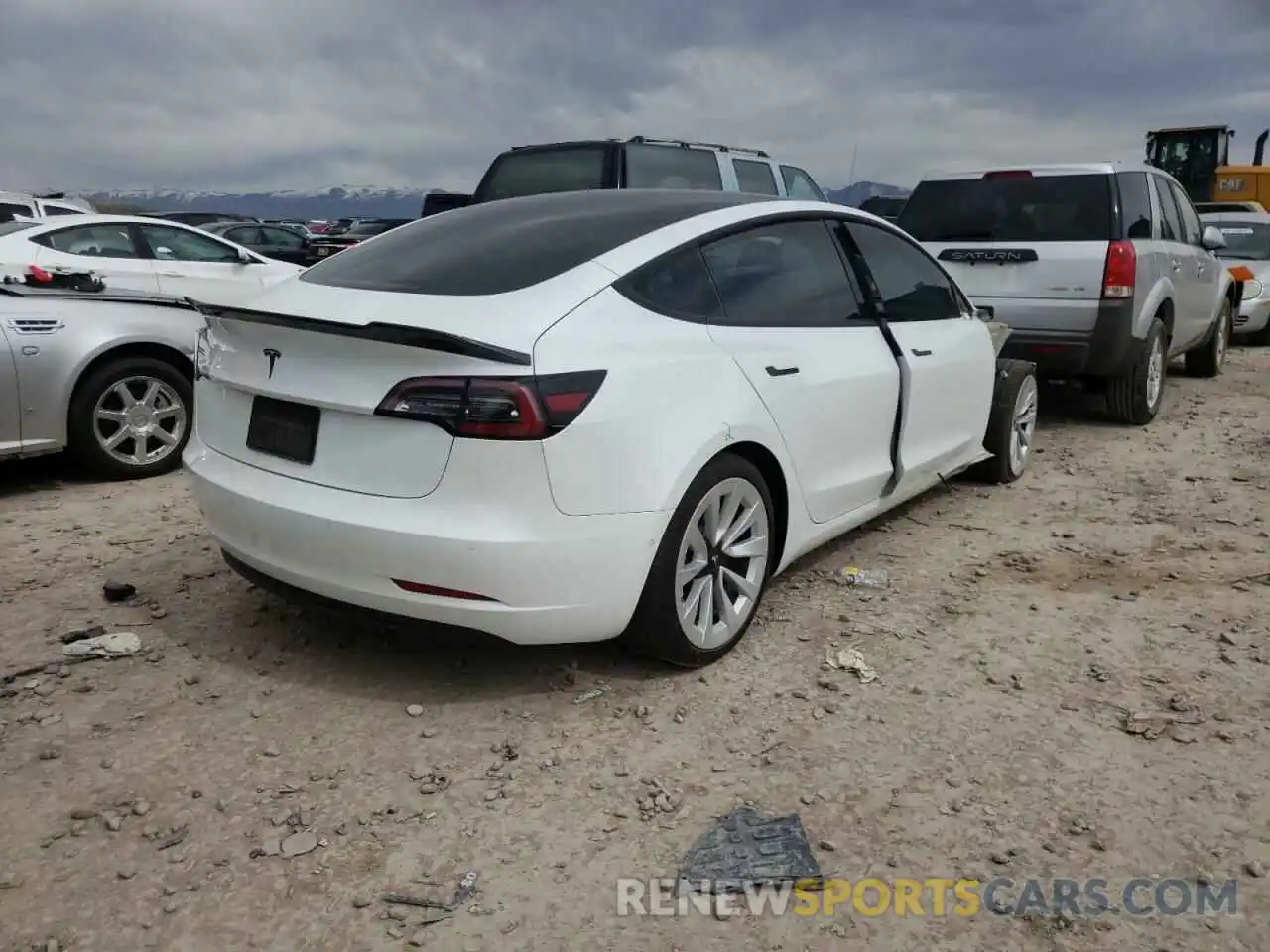 4 Фотография поврежденного автомобиля 5YJ3E1EA3MF849195 TESLA MODEL 3 2021