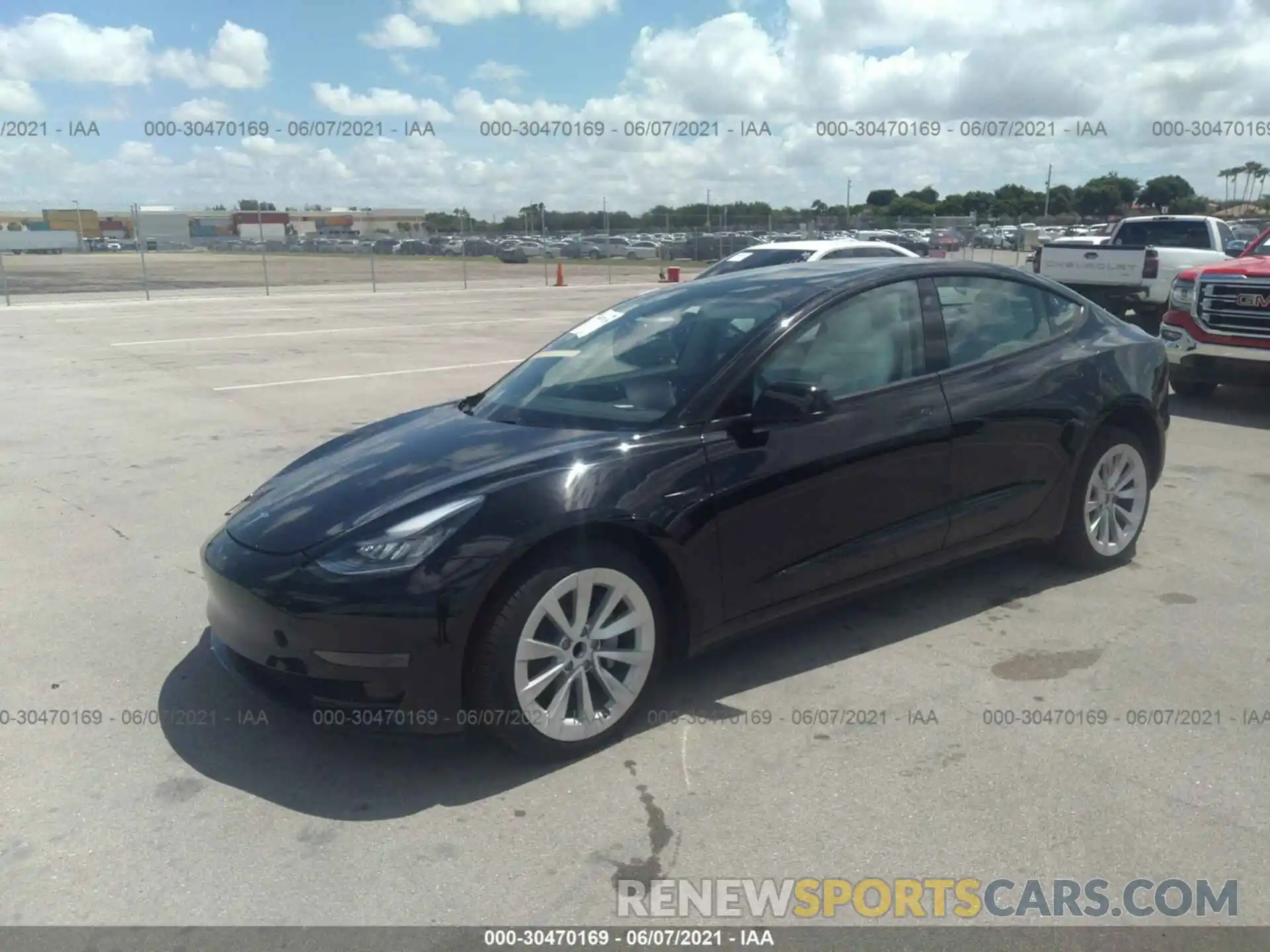 2 Photograph of a damaged car 5YJ3E1EA3MF849908 TESLA MODEL 3 2021