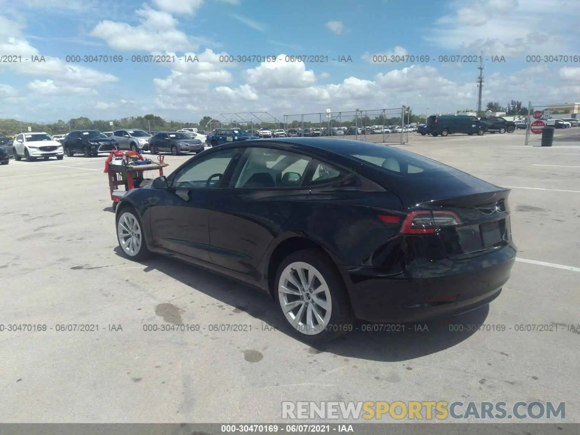 3 Photograph of a damaged car 5YJ3E1EA3MF849908 TESLA MODEL 3 2021