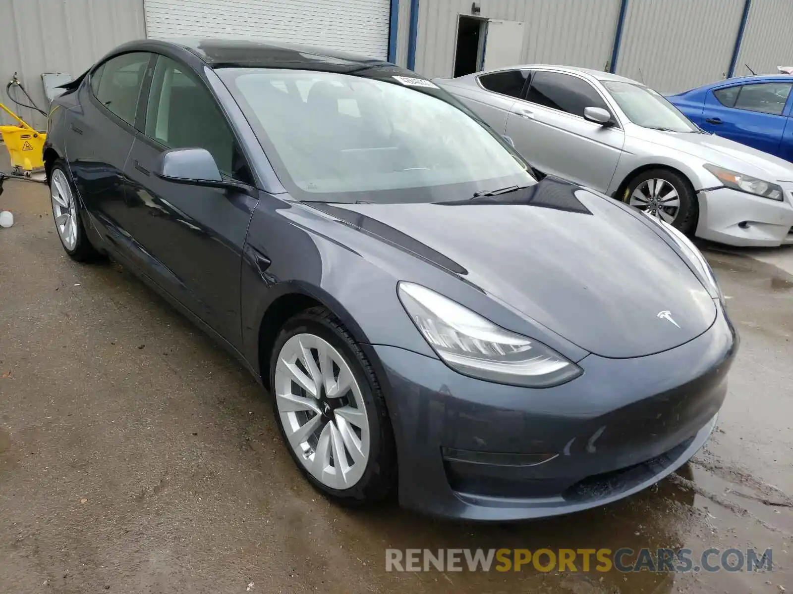 1 Photograph of a damaged car 5YJ3E1EA3MF851092 TESLA MODEL 3 2021