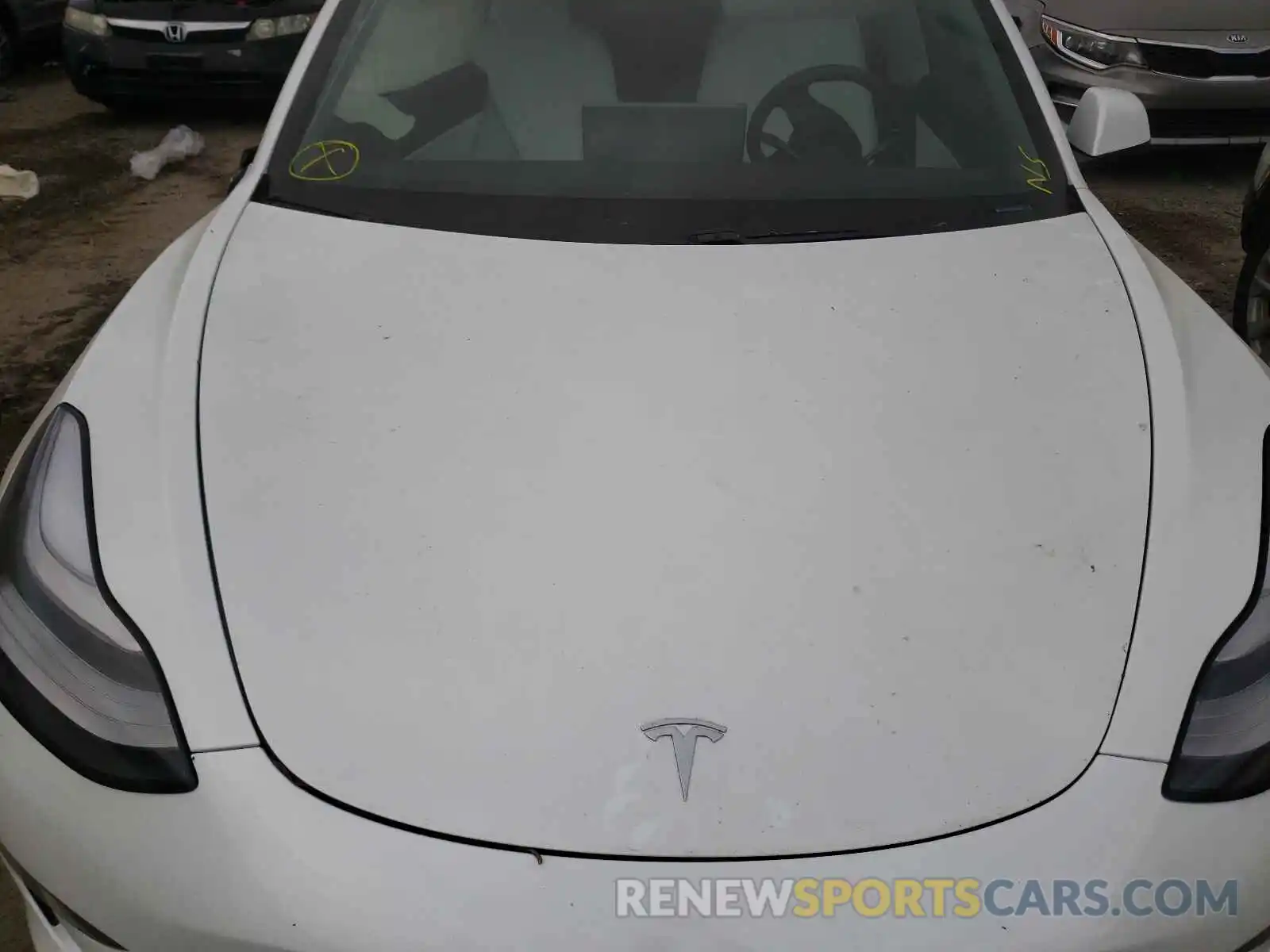 7 Photograph of a damaged car 5YJ3E1EA3MF853764 TESLA MODEL 3 2021