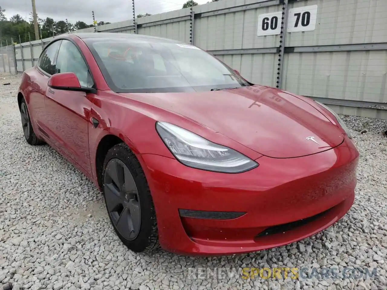 1 Photograph of a damaged car 5YJ3E1EA3MF854591 TESLA MODEL 3 2021