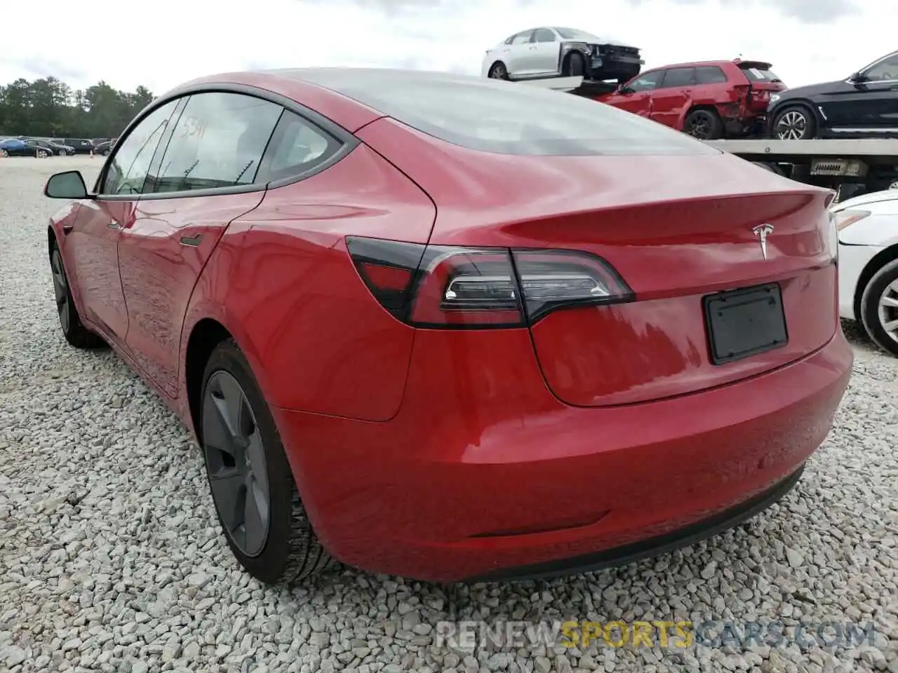 3 Photograph of a damaged car 5YJ3E1EA3MF854591 TESLA MODEL 3 2021