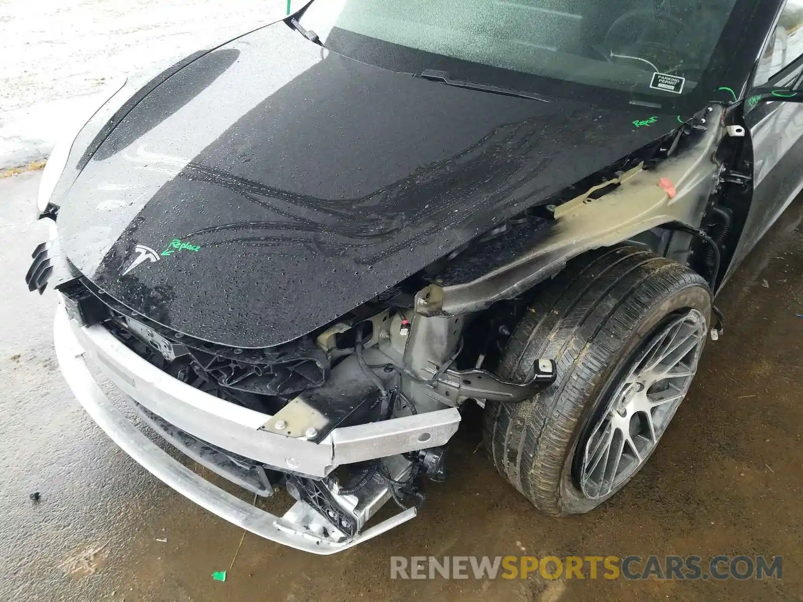 9 Photograph of a damaged car 5YJ3E1EA3MF856597 TESLA MODEL 3 2021