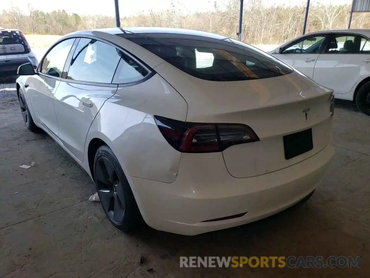 3 Photograph of a damaged car 5YJ3E1EA3MF861380 TESLA MODEL 3 2021