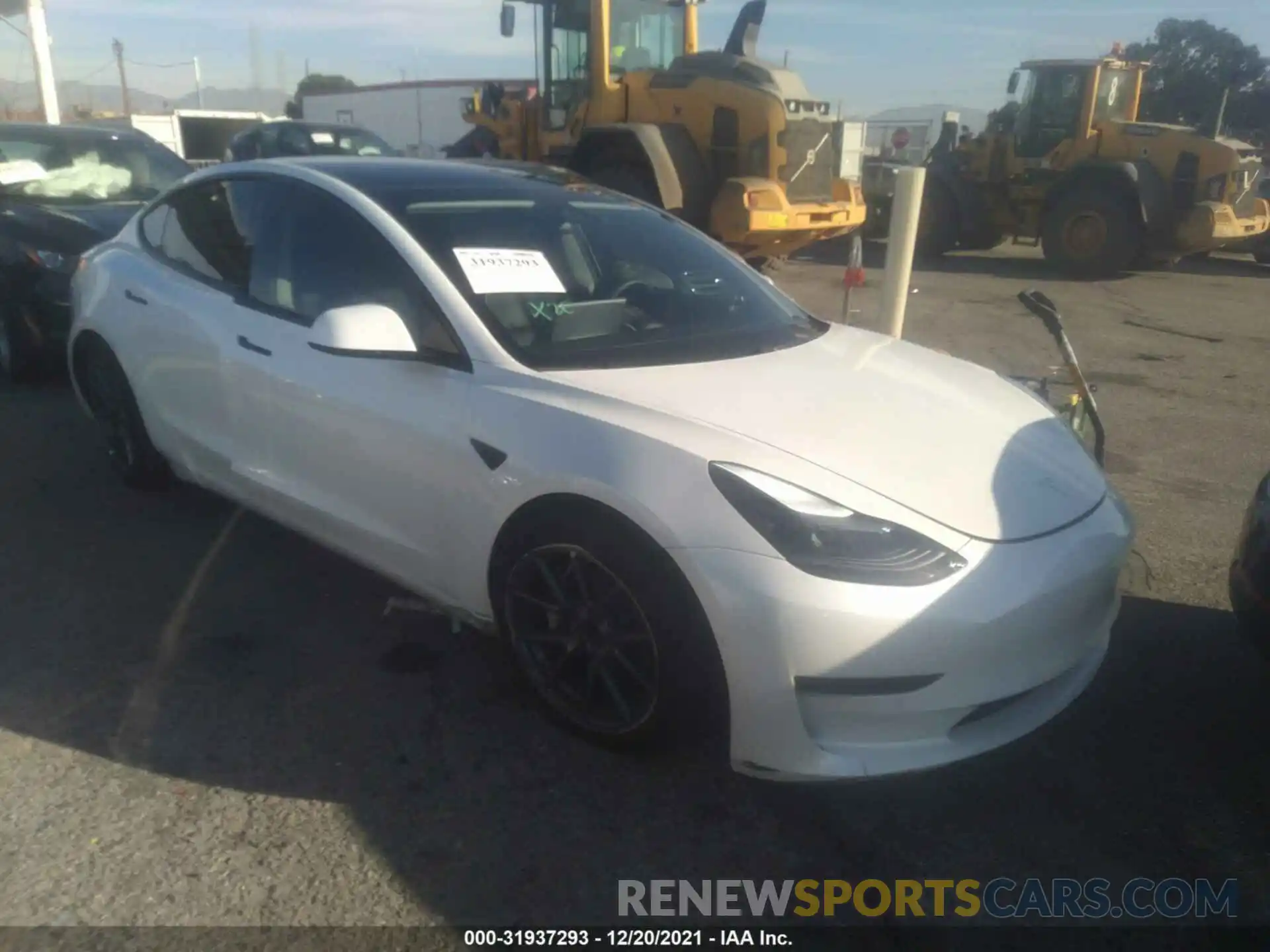 1 Photograph of a damaged car 5YJ3E1EA3MF868068 TESLA MODEL 3 2021