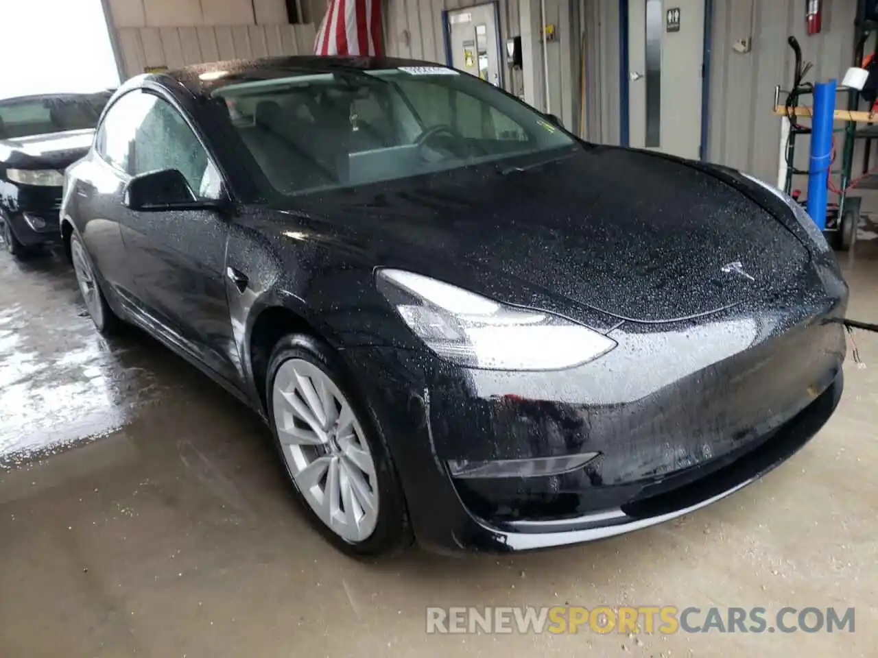 1 Photograph of a damaged car 5YJ3E1EA3MF870175 TESLA MODEL 3 2021