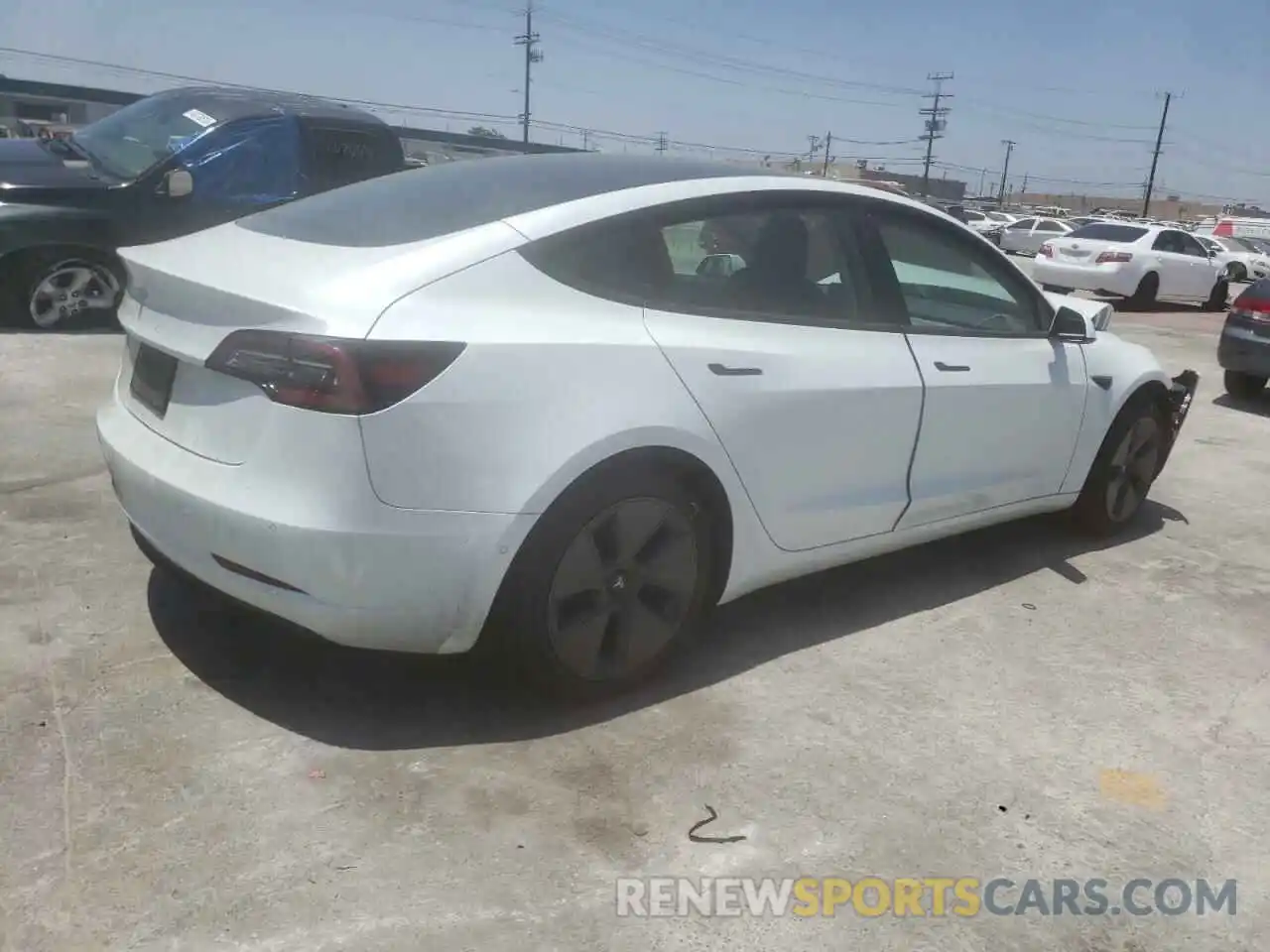 4 Фотография поврежденного автомобиля 5YJ3E1EA3MF871715 TESLA MODEL 3 2021