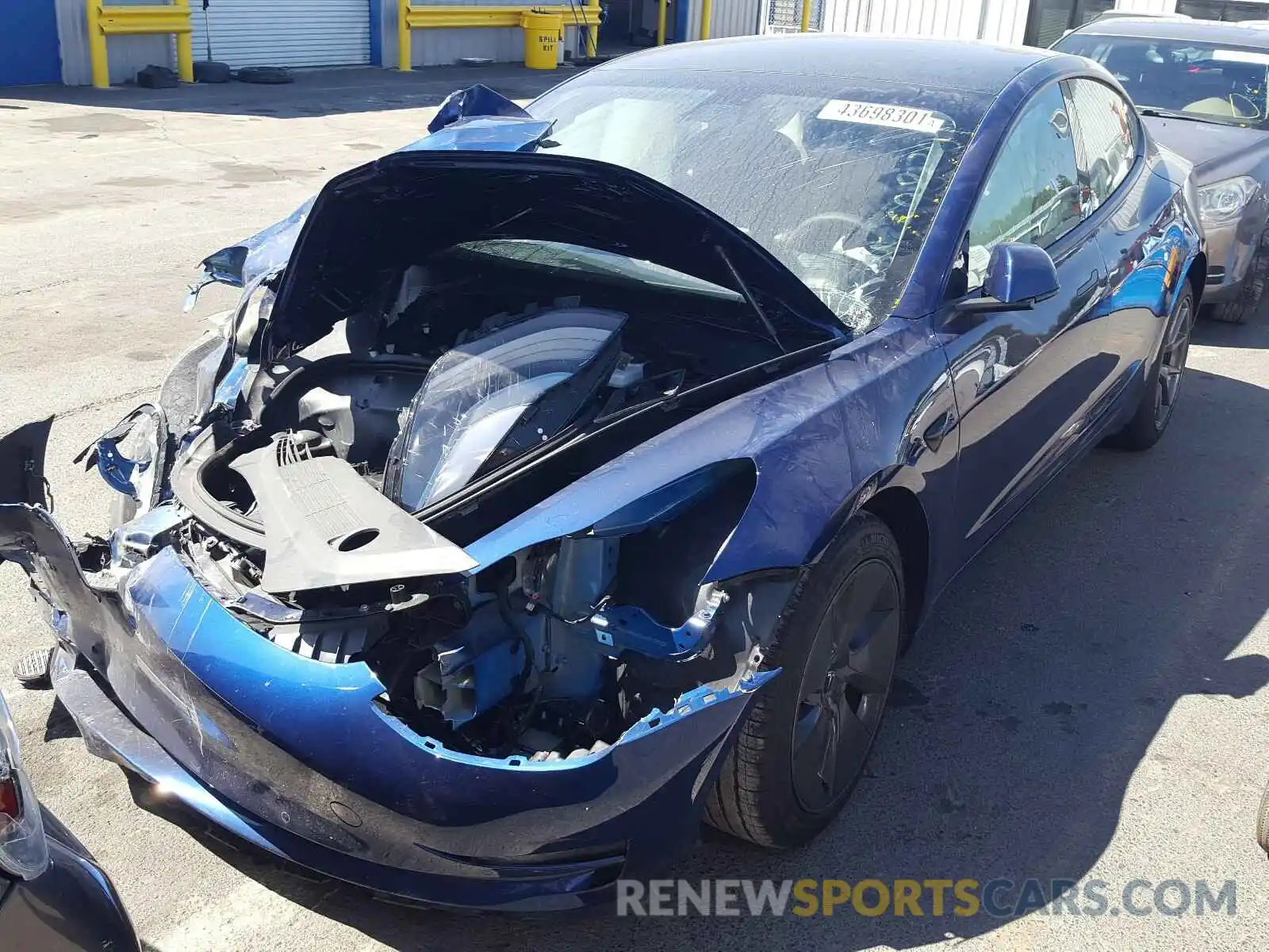 2 Photograph of a damaged car 5YJ3E1EA3MF878826 TESLA MODEL 3 2021