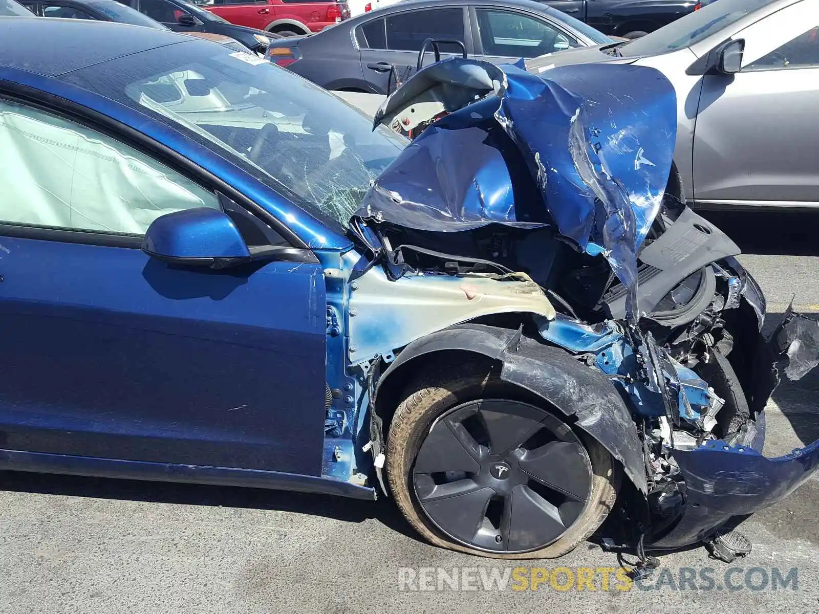 9 Photograph of a damaged car 5YJ3E1EA3MF878826 TESLA MODEL 3 2021