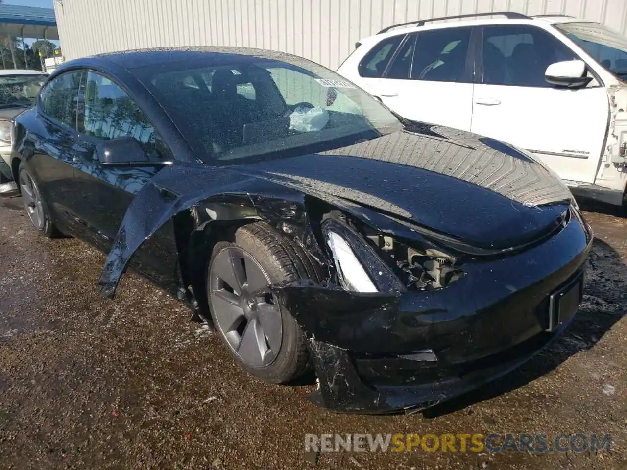 1 Photograph of a damaged car 5YJ3E1EA3MF907130 TESLA MODEL 3 2021