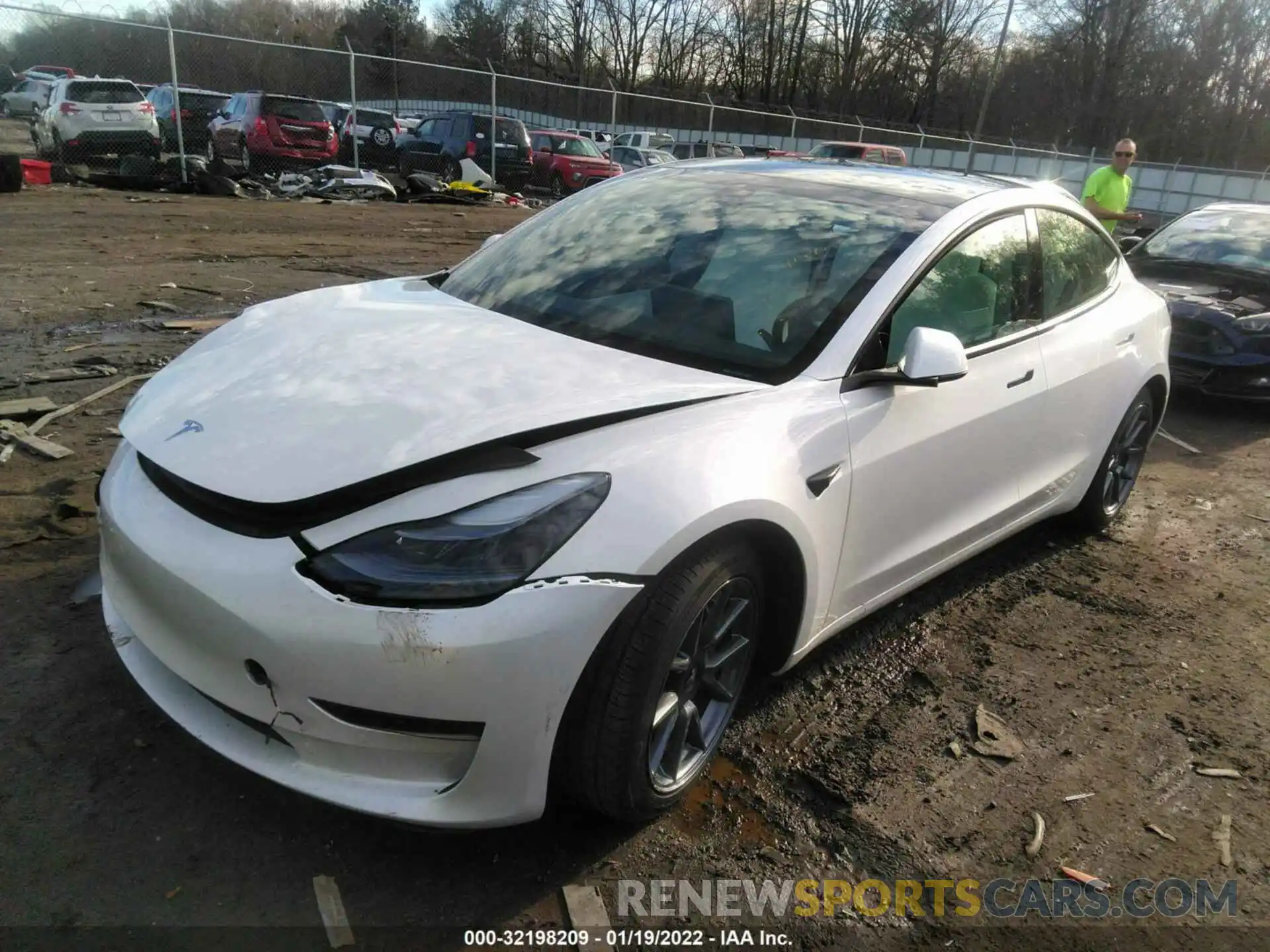 2 Photograph of a damaged car 5YJ3E1EA3MF908679 TESLA MODEL 3 2021