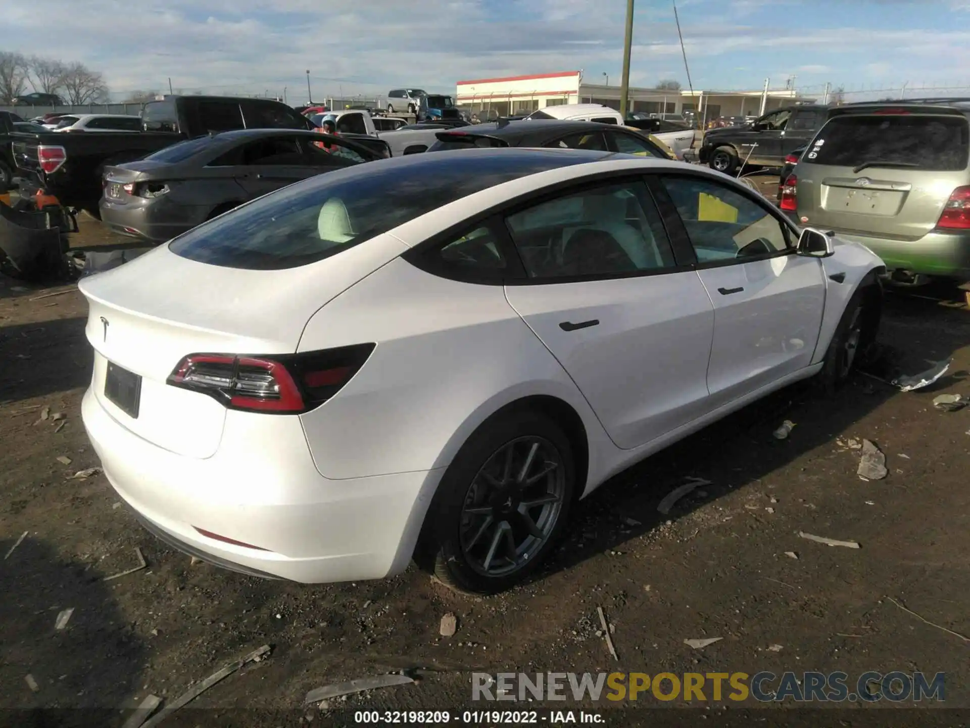 4 Фотография поврежденного автомобиля 5YJ3E1EA3MF908679 TESLA MODEL 3 2021