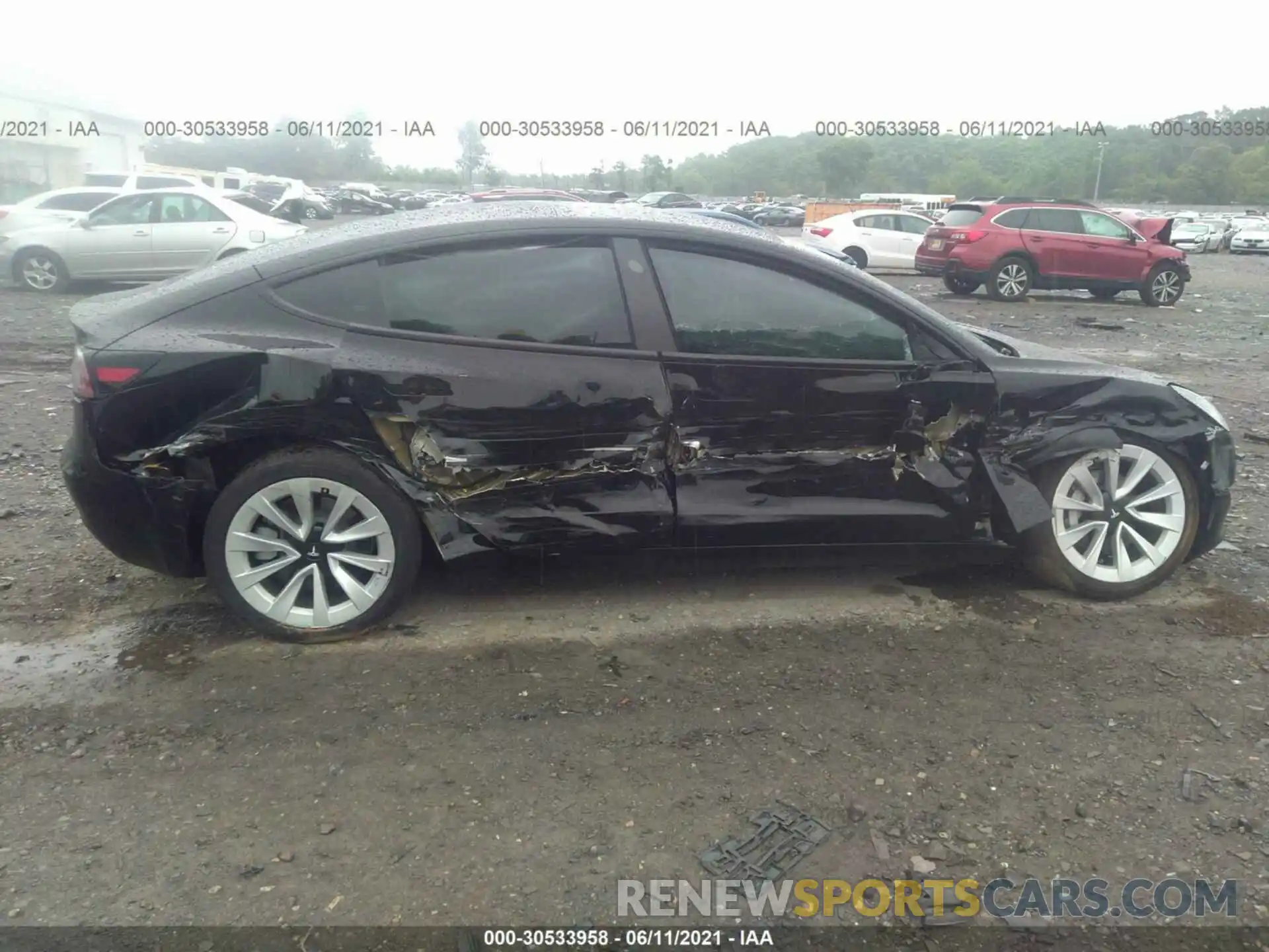 6 Photograph of a damaged car 5YJ3E1EA3MF921061 TESLA MODEL 3 2021