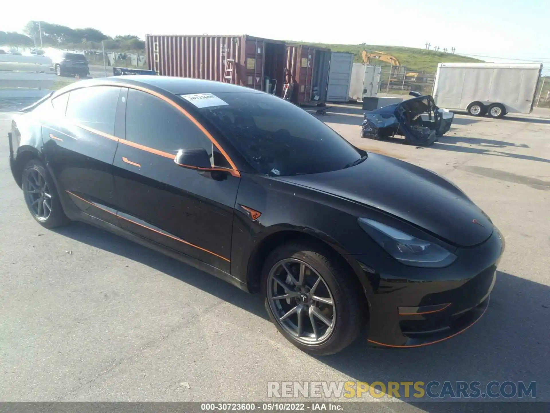 1 Photograph of a damaged car 5YJ3E1EA3MF922212 TESLA MODEL 3 2021