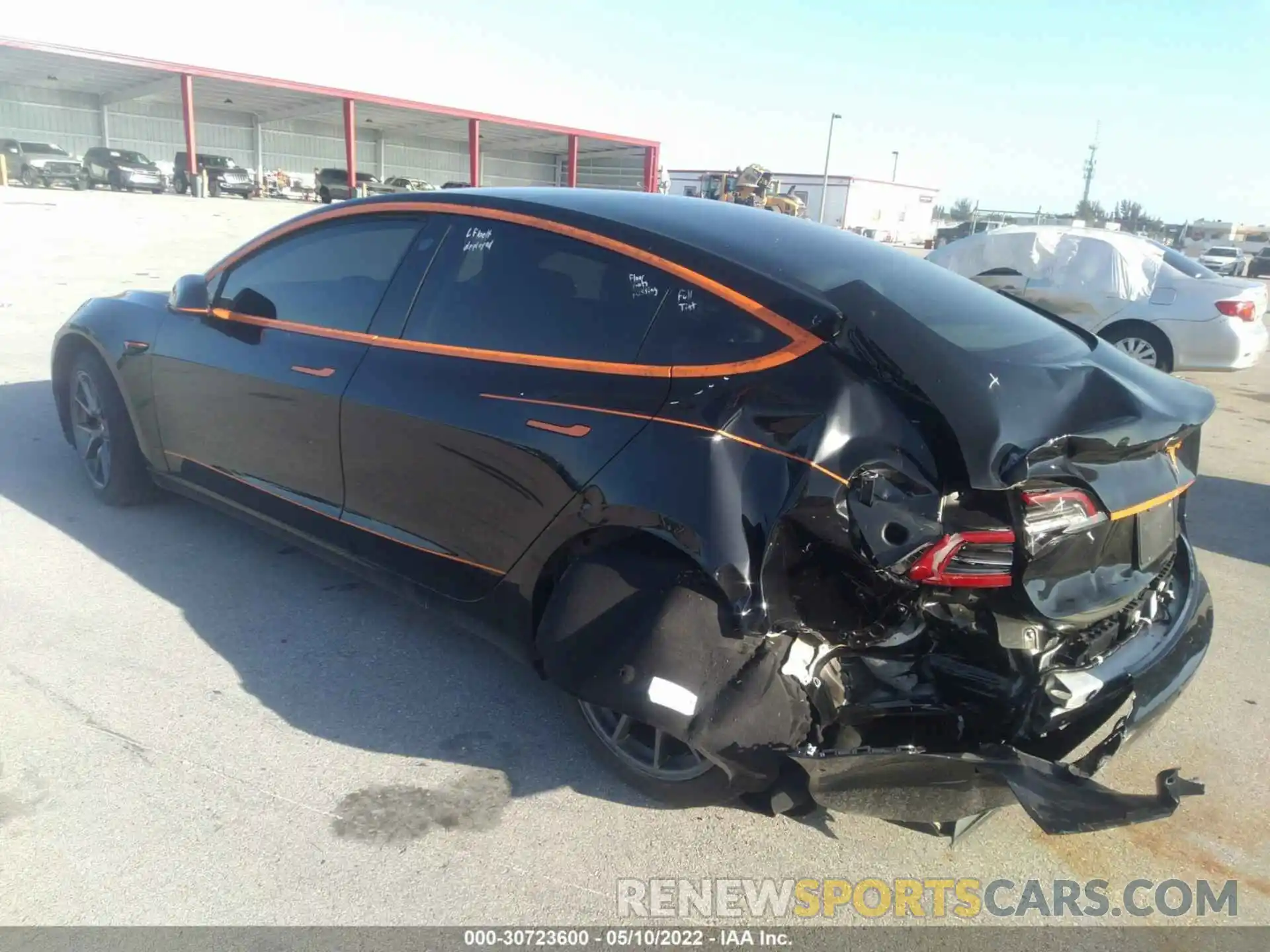 3 Photograph of a damaged car 5YJ3E1EA3MF922212 TESLA MODEL 3 2021