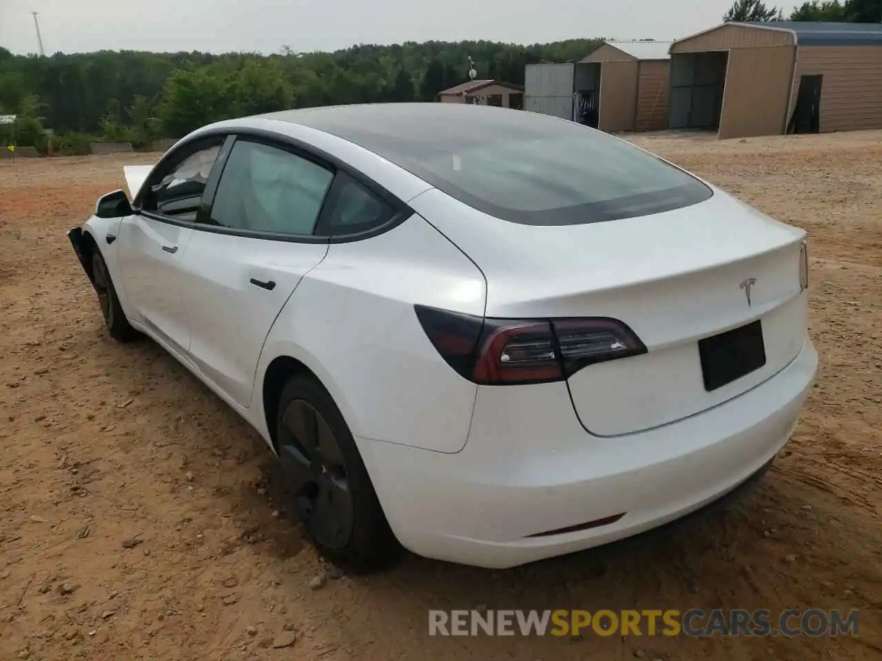 3 Photograph of a damaged car 5YJ3E1EA3MF923490 TESLA MODEL 3 2021