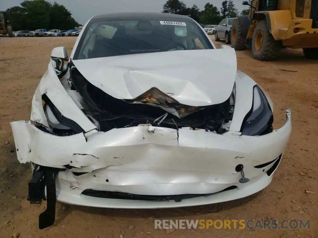 9 Photograph of a damaged car 5YJ3E1EA3MF923490 TESLA MODEL 3 2021