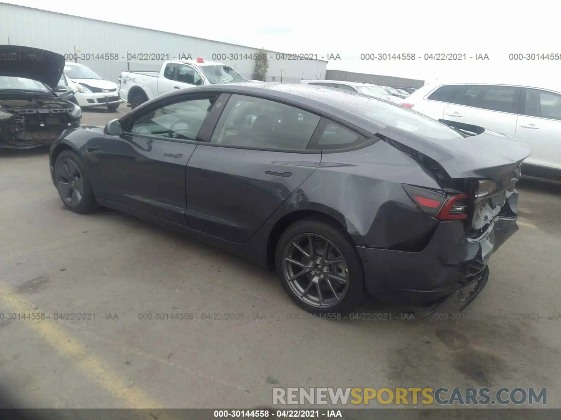 3 Photograph of a damaged car 5YJ3E1EA3MF930181 TESLA MODEL 3 2021