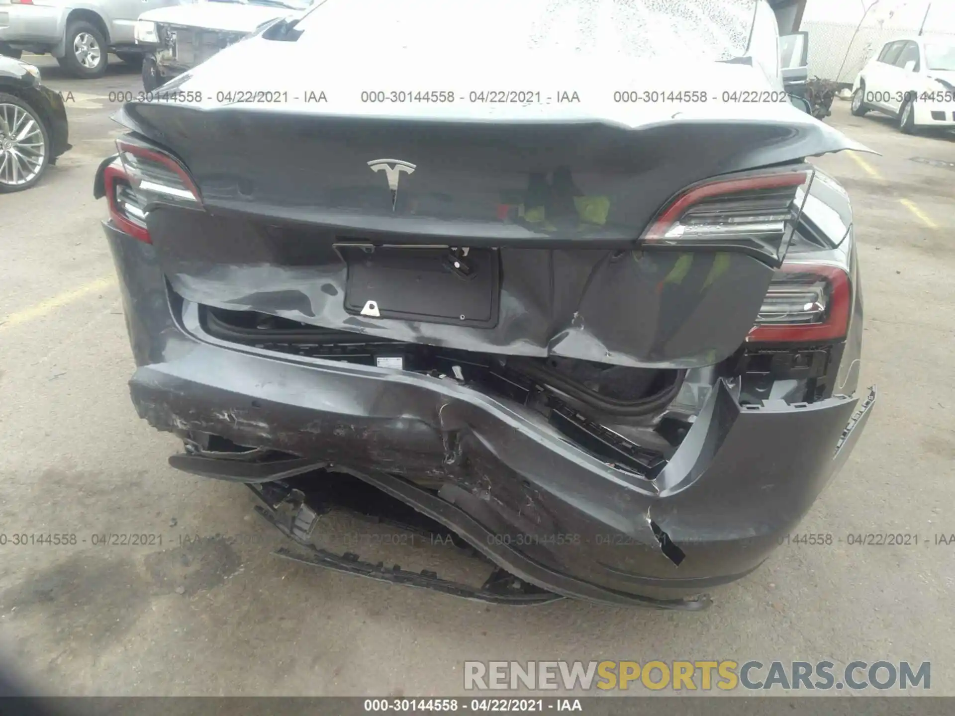 6 Photograph of a damaged car 5YJ3E1EA3MF930181 TESLA MODEL 3 2021