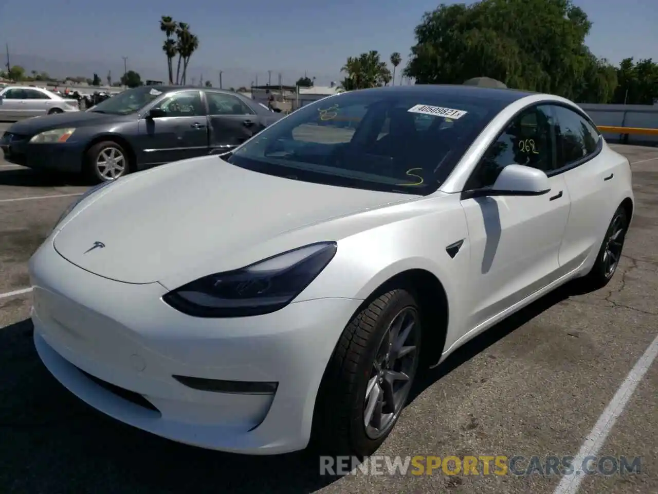 2 Фотография поврежденного автомобиля 5YJ3E1EA3MF939592 TESLA MODEL 3 2021