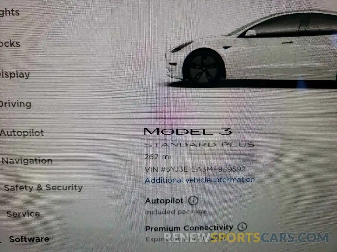 8 Фотография поврежденного автомобиля 5YJ3E1EA3MF939592 TESLA MODEL 3 2021