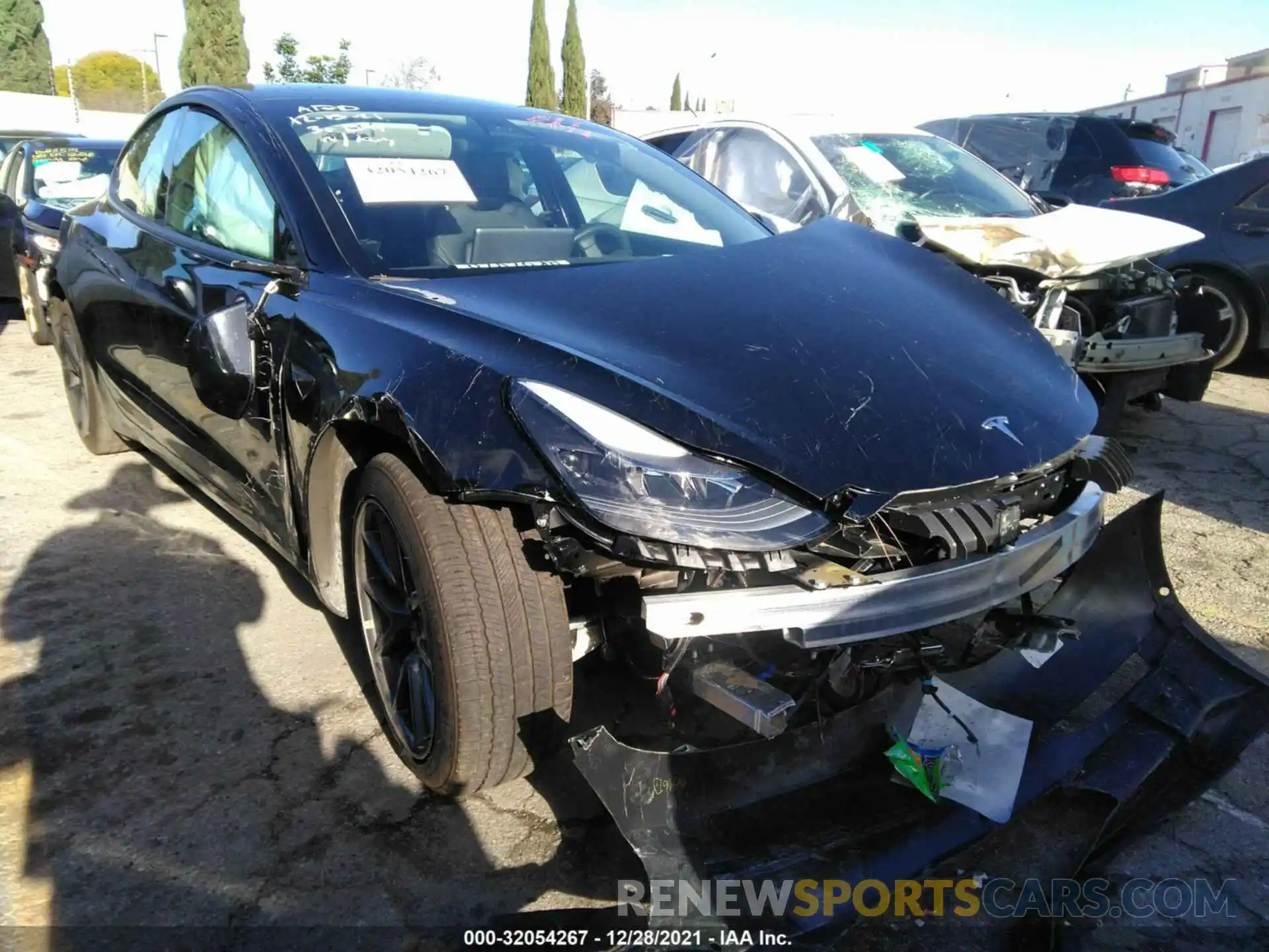 1 Фотография поврежденного автомобиля 5YJ3E1EA3MF939978 TESLA MODEL 3 2021