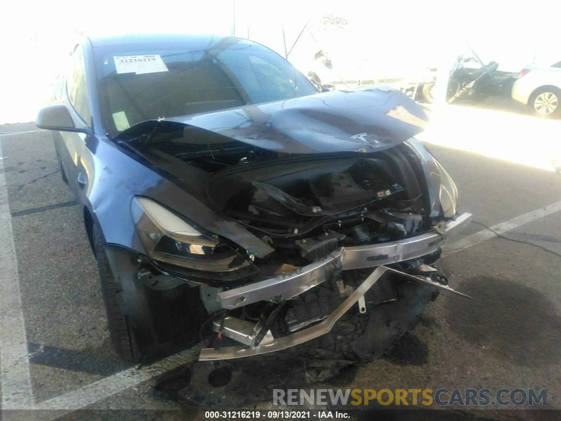 6 Photograph of a damaged car 5YJ3E1EA3MF940094 TESLA MODEL 3 2021