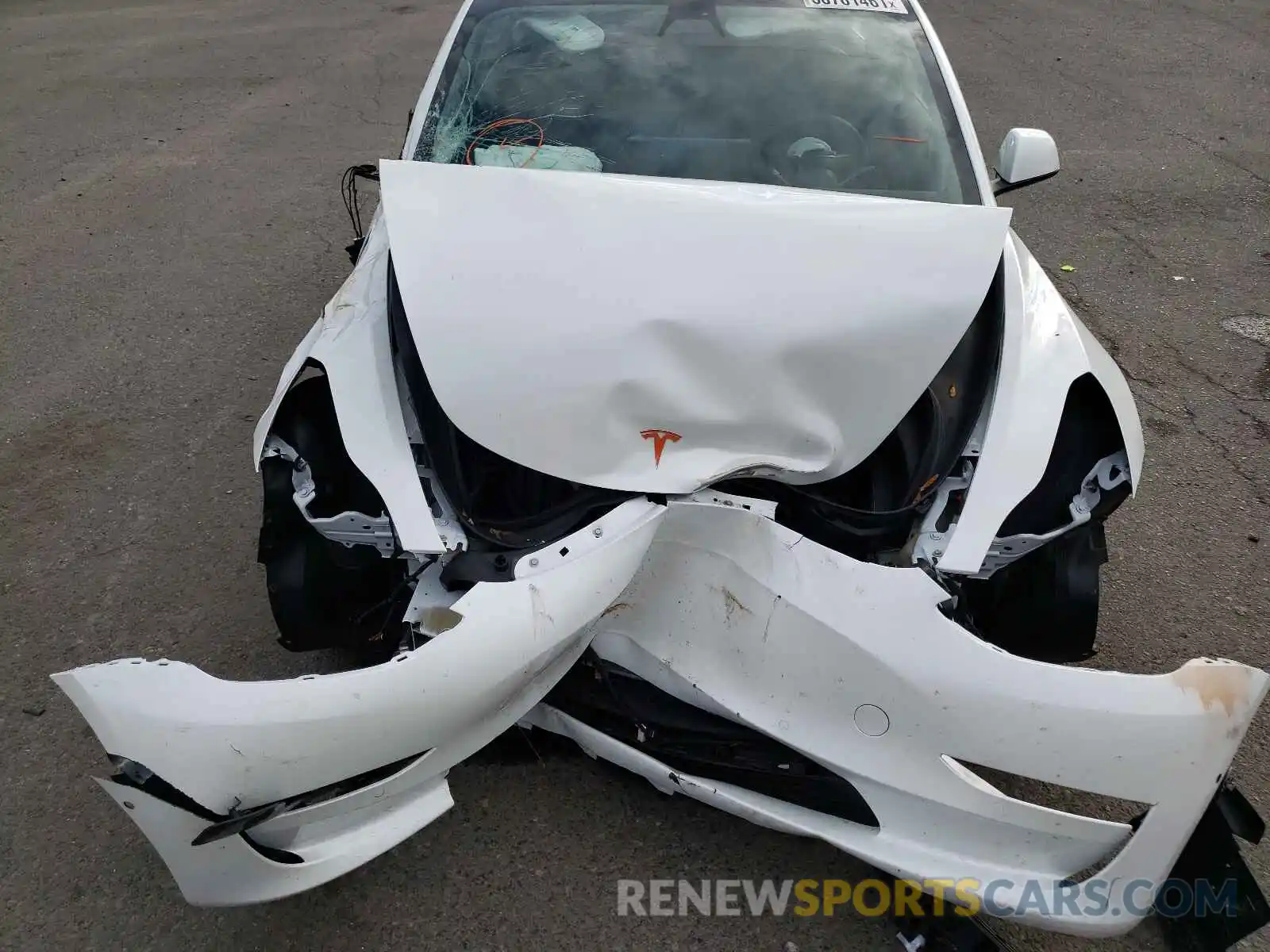 9 Photograph of a damaged car 5YJ3E1EA3MF943030 TESLA MODEL 3 2021